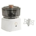thumbnail image 1 of Mini procesador de alimentos eléctrico de 350 ml con picadora de ajo y carga USB para cebollas, carnes y especias con batidora de alimentos blanca, 1 of 8