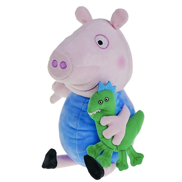 Peppa Pig Peluche Hasbro 30cm Con Sonido George Y Su Mascota Bebe