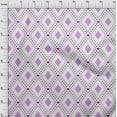 thumbnail image 4 of oneOone Polyester Spandex Purple Fabric Check Sewing Material Print Fabric By The Yard 56 Inch Wide, 4 of 4