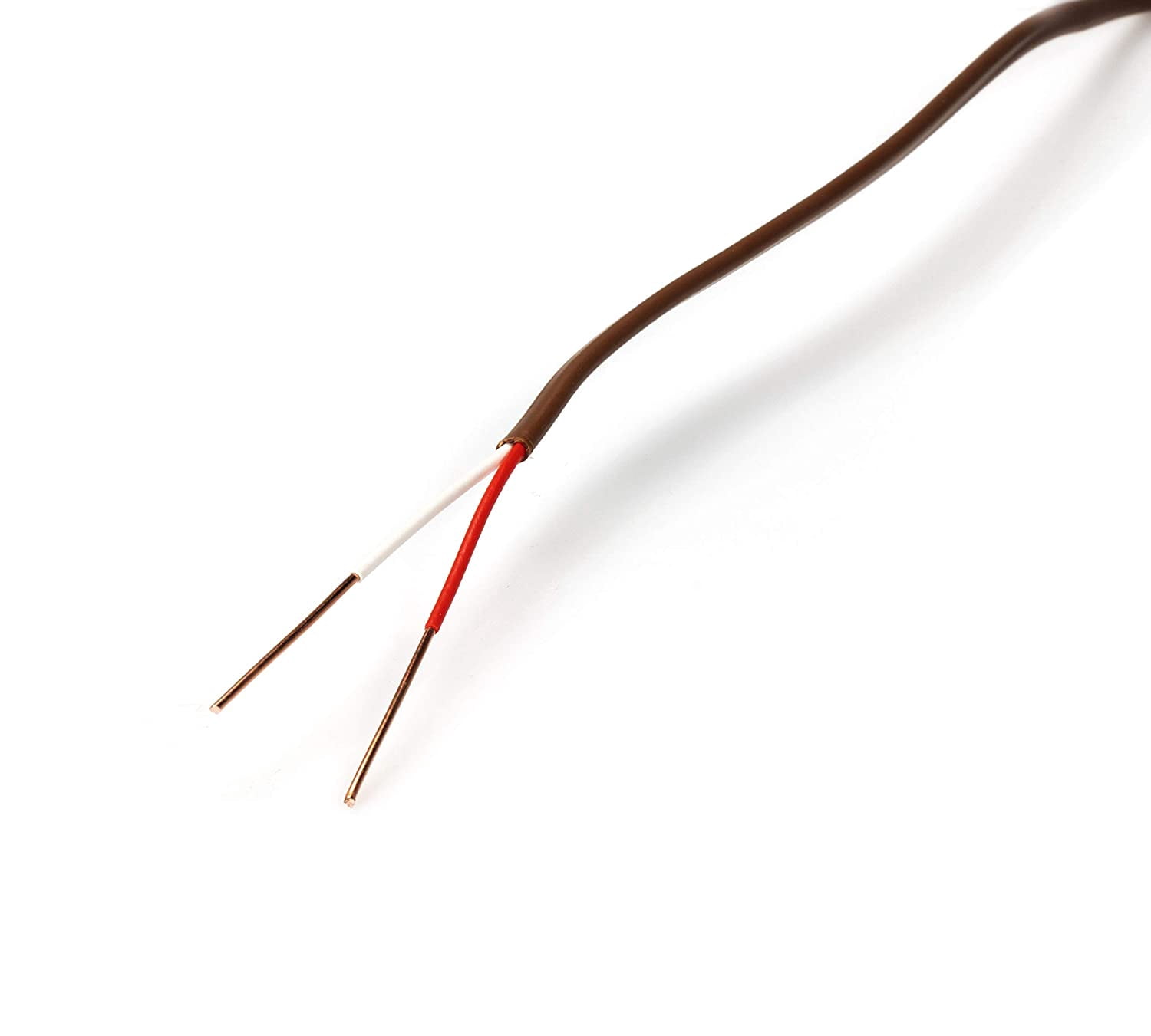 THE CIMPLE CO - Thermostat Wire 18/2 -Brown- 18-Gauge Solid Copper 2-Conductor CL2/CMR - 50ft