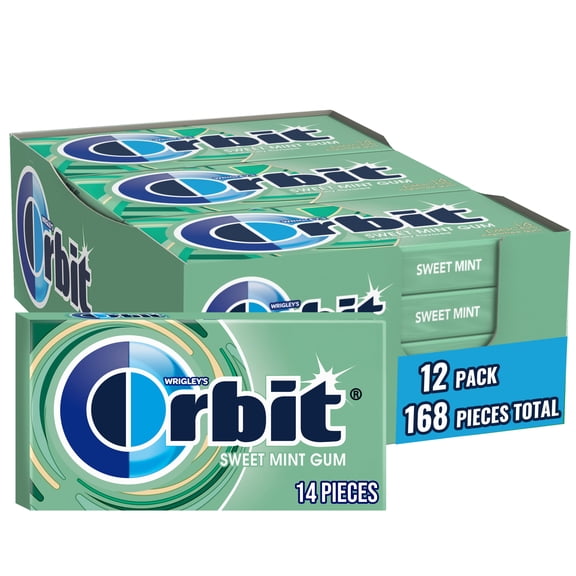Orbit Sweet Mint Sugar Free Chewing Gum - 12 Ct Bulk Box