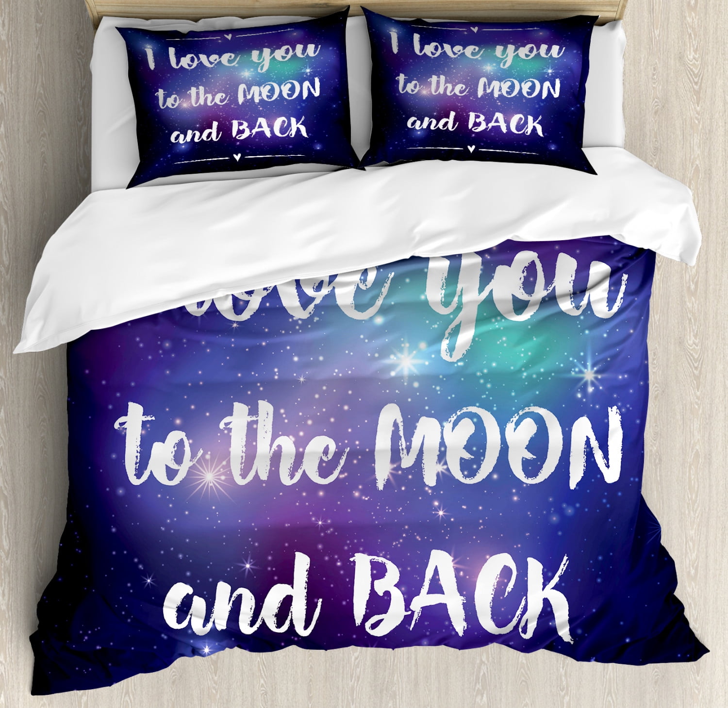 love you to the moon and back crib set
