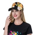 thumbnail image 5 of Rateoe Sunflower Gnomes 5 Pattern Baseball Cap Outdoor Cap Mountain Dad Hat - Unstructured Soft Cotton Cap-Adjustable UV Protection Cap, 5 of 6