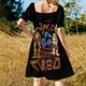 thumbnail image 5 of Vestido de manga corta Max Rebo Band, ropa de verano para mujer, vestido holgado de verano, vestidos de mujer, vestido de fiesta de lujo para mujer, 5 of 7