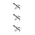 thumbnail image 3 of Ruiboury Black Motorcycle Kickstand Side Support Strong Support Easy Installation Iron-made Strong black 17cm 3Set, 3 of 6