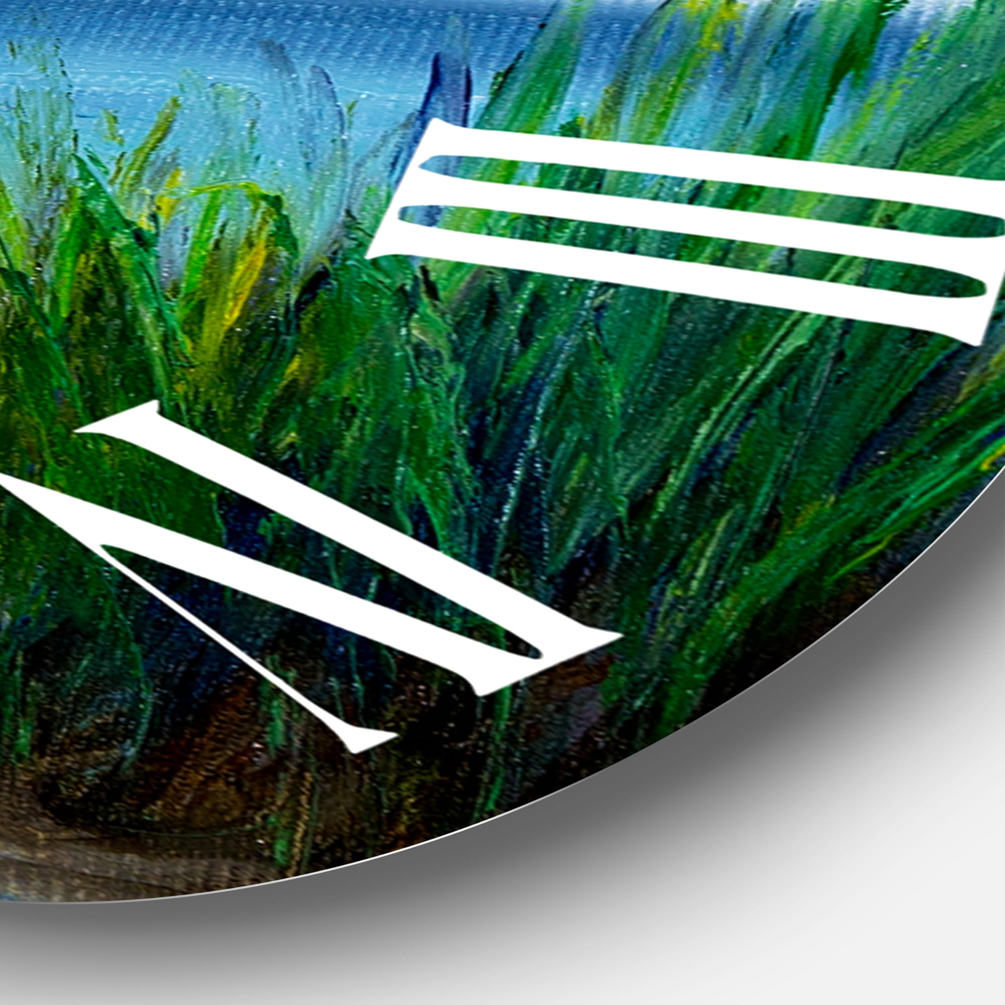 Designart 1 in Quartz Coastal Wall Clock