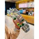thumbnail image 5 of Glass Water Bottle With Strap Sport Water Bottle Outdoor Travel Portable Leakproof Drinkware Stainless Steel Water Bottle 26-27s, 5 of 5