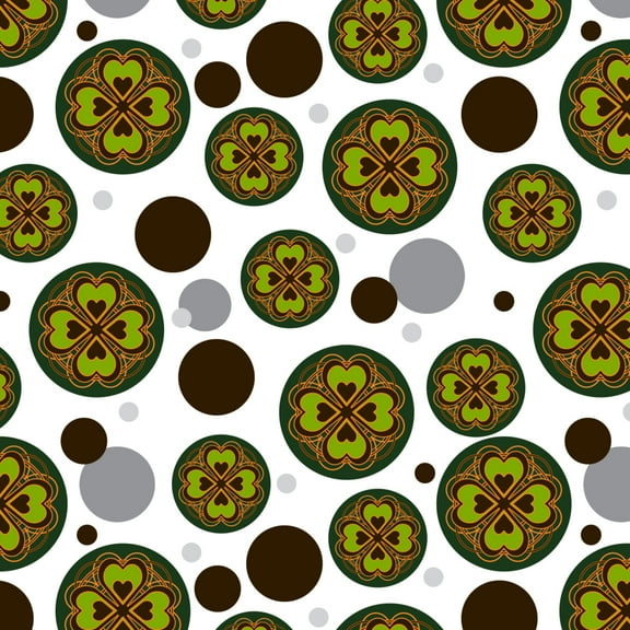 Four Leaf Clover Lucky Premium Gift Wrap Wrapping Paper Roll