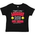thumbnail image 3 of Inktastic That's My Awesome Sister out There with Softballs Boys or Girls Baby T-Shirt, 3 of 5