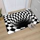 thumbnail image 2 of Doormat, 3d Magic Checkered Optical Illusion Doormat Visual Illusion Mat Rectangle Outdoor Entrance Mat, 2 of 5
