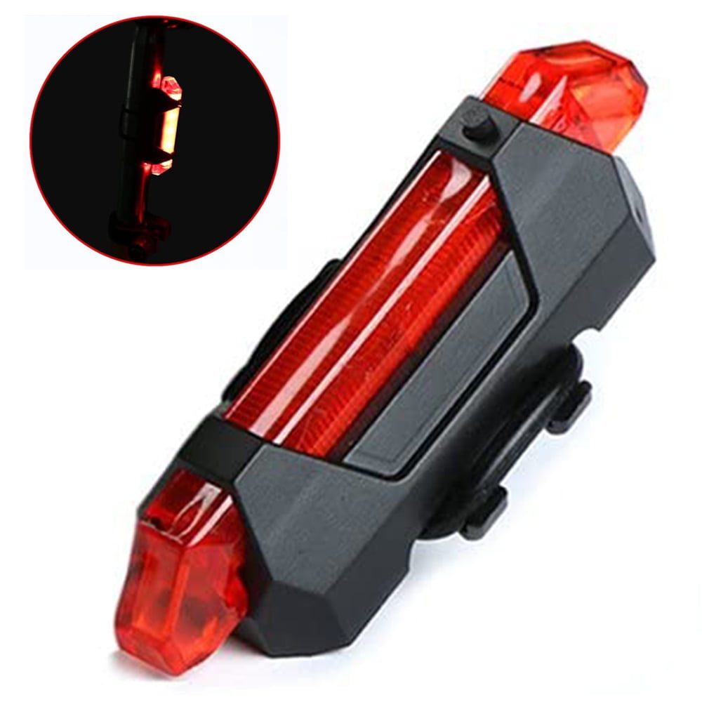 VICTGOAL Rear Bike Tail Light 2 Pack USB Rechargeable Bright LED Bicycle Taillight with 4 Lighting Modes Waterproof Bike Light Flashing Light