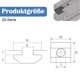 thumbnail image 2 of Tuercas para ranura en T M5 Tuercas para ranura en T de acero al carbono, paquete de 15 Tuercas para ranura en T de acero al carbono niqueladas para ranura de extrusión de perfil de aluminio, 2 of 7
