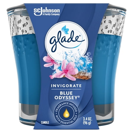 Glade Jar Candle Air Freshener, Blue Odyssey, 3.4 oz