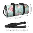 thumbnail image 4 of Gaeub Vintage Floral Lightweight Travel Cylinder Bag Gym Tote Bag Sports Training Duffle Bag with Pockets and Straps, 4 of 8
