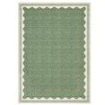 thumbnail image 4 of Nanan 5'x7' Scalloped Edge Area Rug, Machine Washable Low-Profile Woven Carpet, Non-Slip Soft Textured Rug for Living Room Bedroom Nursery Home Decor,Grass Green, 4 of 7