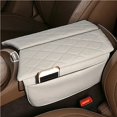 thumbnail image 2 of Center Console Armrest Box Cover Pad For Mercedes Benz E Class 2017-2022 W213 CLS 2018-2022 Leather Anti-Scratch Armrest Cushion, 2 of 2