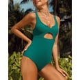 thumbnail image 3 of Alove Womens V Neck One Piece Monkini Swimwear Hollow Out Bath Suit, 3 of 5