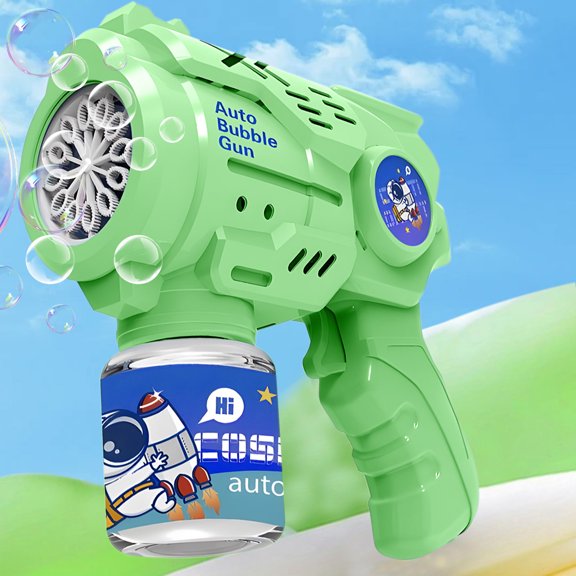 Máquina sopladora Gatling totalmente automática para decoración del hogar, habitación y pared, juguetes para niños, máquina de burbujas de 50 ml.