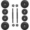 thumbnail image 3 of BalanceFrom Pounds Vinyl Coated Dumbbell Set for Home Gym \u Cement Weight Plates with - Contou Handles and Collar Locks for Adjustable Strength Training Workouts, 3 of 6