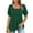 Green, variant on gakvbuo Plus Size Summer Tops For Women 2023 Trendy Women's Fashion Casual Solid Color Pleated Comfortable Short Sleeve Sweatshirt Tops Blouse