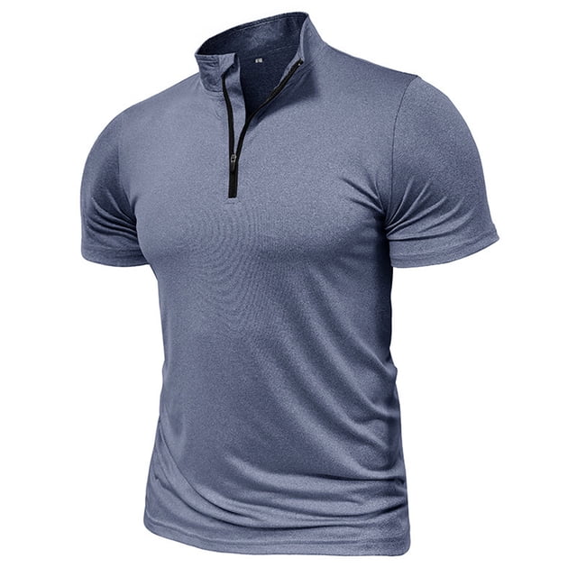 pstuiky camisetas de hombre, Camiseta de verano para hombre, transpirable, cómoda, de color sólido, de secado rápido, de manga corta y cuello redondo ropa de hombre xl