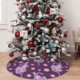 thumbnail image 5 of Rateoe Snake And Flower Print Christmas Tree Skirt 36" for Xmas Holiday New Year Party Circle Tree Mat Ornaments Decoration, 5 of 7
