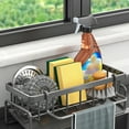 thumbnail image 2 of Quick Drains Kitchen Sink Organizers Carbon Steel Dish Rack Countertop, 2 of 7