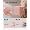 thumbnail image 3 of 8 Pack Storage Cubes 11-Inch Non-Woven Fabric Bins with Double Handles Closet Organizers for Shelves Jelly Pink, 3 of 6