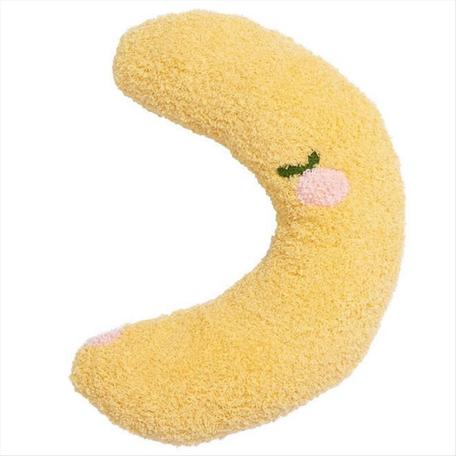 Almohada PequeñA para Gatos Protector de Cuello SueñO Profundo Almohada en Forma de U Gatito Reposacabezas para Gatos Interior, Amarillo