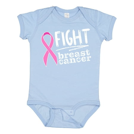 

Inktastic Fight Breast Cancer Pink Ribbon Boys or Girls Baby Bodysuit