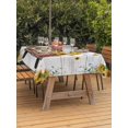 thumbnail image 3 of Outdoor Tablecloths with Umbrella Hole & Zipper, Sunflower Truck Rectangle Tablecloth 52x70 Inch, Summer Botanical Elegant Pastoral Floral Wooden Waterproof Table Cloth, Patio/Pool Table Covers, 3 of 8