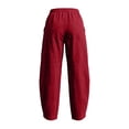 thumbnail image 7 of Sevevn Women’s Pre-Shrunk Linen-Look Loose Fit Harem Pants Elastic Waist Casual Ankle Trousers with Side Pockets, 7 of 7