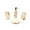 Brown Long, variant on Empire Home Marble 4-Piece Bathroom Accessory Ceramic Set - Lotion Dispenser/Tumbler / Toothbrush Holder/Soap Dish