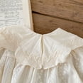thumbnail image 5 of LYMAYTER Newborn Baby Girls Fall Outfits Ruffles Long Sleeve Bubble Romper Fashion One Piece Outfit, 5 of 8
