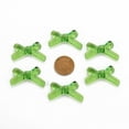 thumbnail image 3 of 50pc Transparent Acrylic Beads Bowknot Green 20x34x5.5mm Hole: 1.8mm, 3 of 6