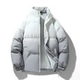 thumbnail image 2 of Kalauyu Mens Winter Padded Jackets Full Zipper Windproof Jacket Coat, 2 of 9