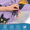 thumbnail image 3 of Yayeee Kitchen Curtains Tier Pair Light Filtering 27"x36" Rod Pocket Short Cafe Window Panel, Halloween Pumpkin, 3 of 7