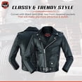 thumbnail image 3 of Daniel Smart Kid’s leather Jacket - Premium Leather Material Kid’s Jacket with Unique Plain Sides Design and Multiple Pockets, 3 of 5