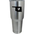 thumbnail image 1 of Oklahoma Heart States Etched 30oz Stainless Steel Tumbler, 1 of 1