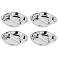 thumbnail image 1 of Platos infantiles de acero inoxidable Ahimsa Balanced Bites x4, 1 of 7