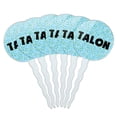 thumbnail image 1 of Talon Cupcake Picks Toppers - Set of 6 - Blue Speckles, 1 of 1