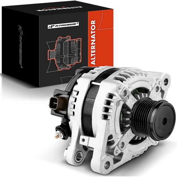 A-Premium Alternator Compatible with Toyota Highlander 2008-2013, Avalon 05-18, Venza 09-15 & Lexus ES350 07-18, RX350 07-09, V6 3.5L, 12V 130A CW 7-Groove Pulley, Replace# 27060-0P150, 27060-0P151