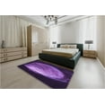 thumbnail image 5 of Ahgly Company Machine Washable Indoor Square Transitional Dark Purple Area Rugs, 6' Square, 5 of 7