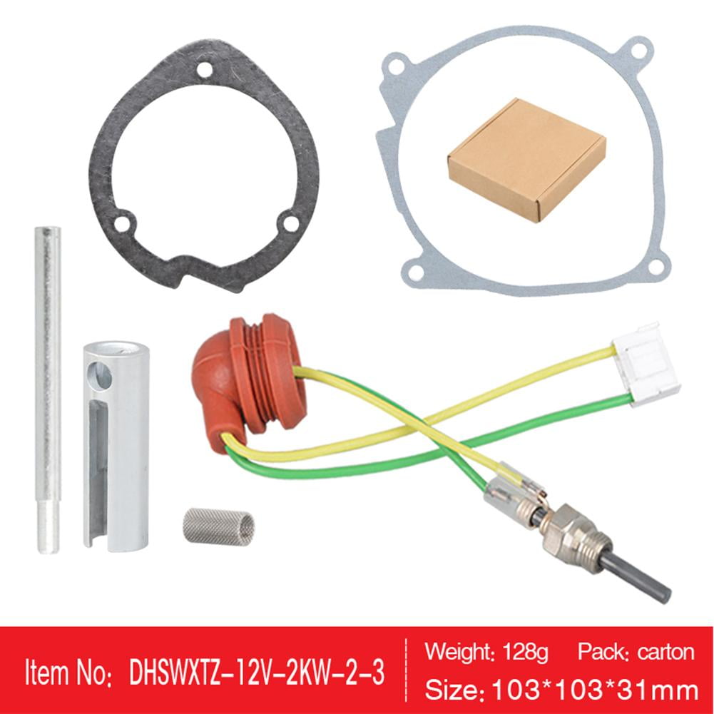 BESVEH 12V Car AirDieselGasket+Ceramic Glow Plug Kit For Chinese Diesel Heater 58KW