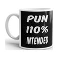thumbnail image 2 of 15 oz Pun 110% Intended Funny Hot Cocoa Novelty Gag Gift Ceramic Coffee Tea Mug, 2 of 3