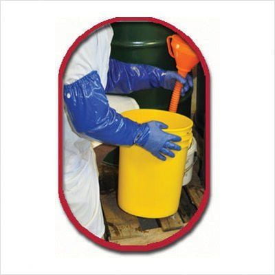 Showa Chemical Resistant Gloves,Size 9,Blue,PR NSK26-09