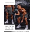 thumbnail image 4 of COOFANDY Men's Athletic Running Shorts Quick Dry 7" Workout Gym Short Lightweight Active Sport Short for Tennis Hiking, 4 of 6