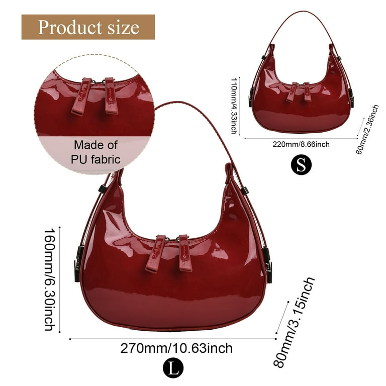 Women's Crescent Shoulder Bags Retro Y2k 90s Hobo Handbags Women's Crescent Shoulder Bags Retro Y2k 90s Hobo Handbags