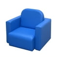 thumbnail image 2 of Qaba 2-in-1 Multifunctional Kids Sofa, Convertible Table and Chair Set for Boys Girls, Blue, 2 of 9