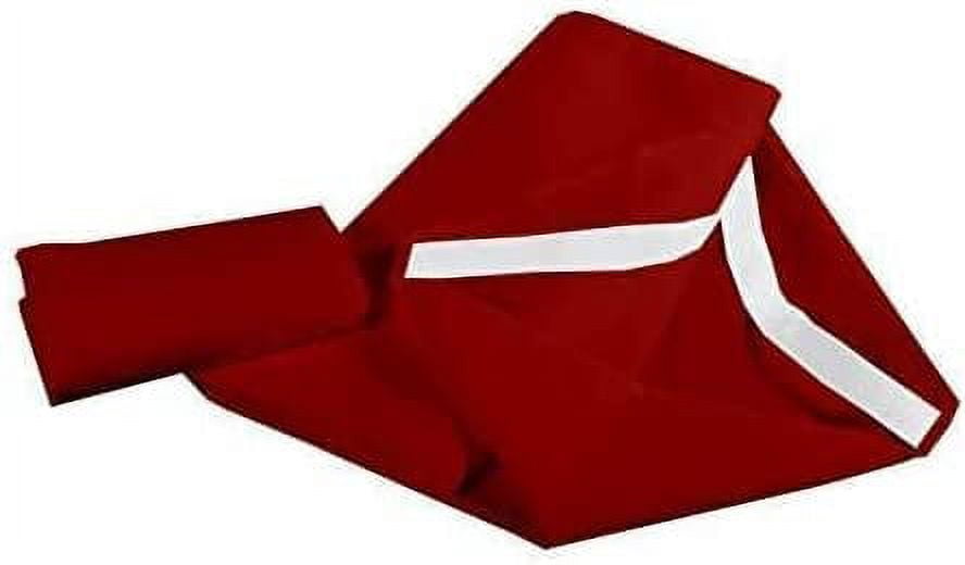 Easy Bedding 100% Microfiber Preschool/Daycare Cot Sheets,Toddler Fitted with 4 Elastic Corners Loops - Pack of 30 - Burgundy Solid (22" W X 40" L)